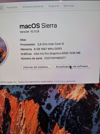 iMac Sierra Apple Blanco