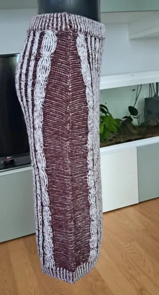 Gonna calda maglia fantasia