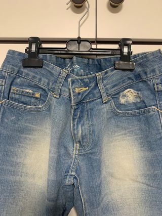 Vaqueros vintage azules