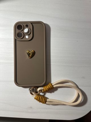 Custodia iPhone 14 Pro Max Cuore Dorato