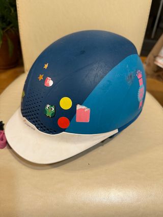 Casco de equitación azul, talla XS - 48-52