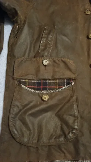 Giubbotto vintage Barbour Beauchamp Wax