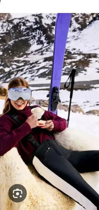 Pantalón de esquí Zara con tirantes