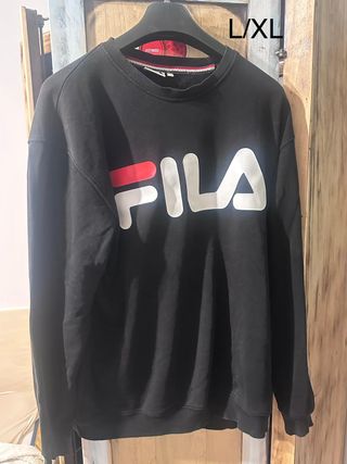 Felpa Fila Uomo Nera Taglia XL