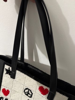 Bolso Love Moschino Negro y Rojo