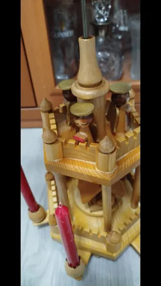 Pirámide Navideña Vintage Madera