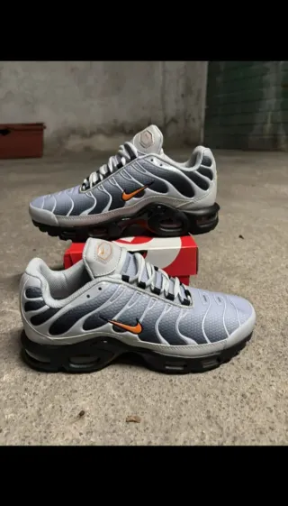 Zapatillas Nike Air Max Plus Gris Naranja