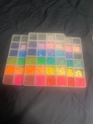 Abalorios para pulseras, kit multicolor