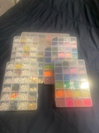 Abalorios para pulseras, kit multicolor