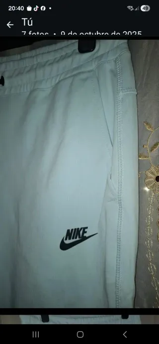 Conjunto deportivo Nike azul y blanco