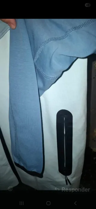 Conjunto deportivo Nike azul y blanco