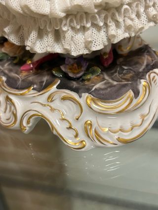 Statuina Capodimonte Coppia Ballo Porcellana