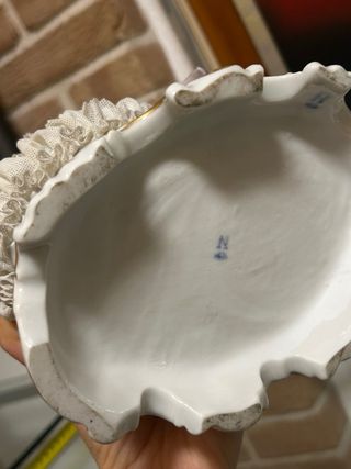 Statuina Capodimonte Coppia Ballo Porcellana