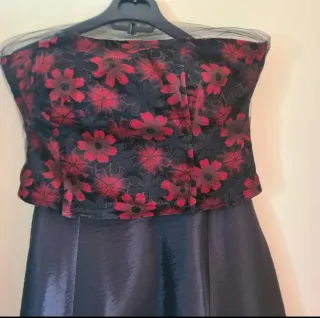 Vestido corpiño y falda talle alto