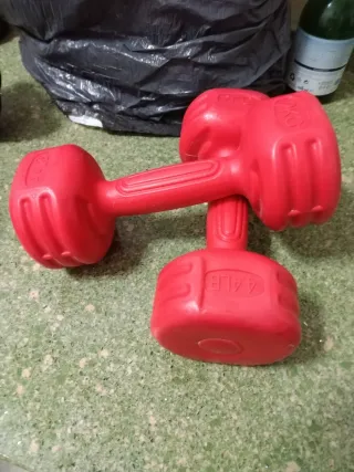 Par Mancuernas 2 kg c/u Rojas