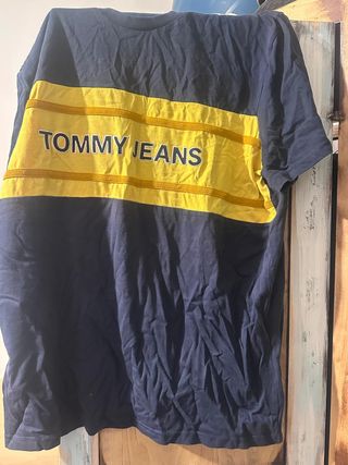 T-shirt Tommy Hilfiger uomo blu e gialla