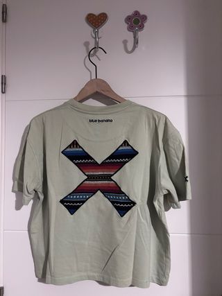 Camiseta Blue Banana verde y multicolor