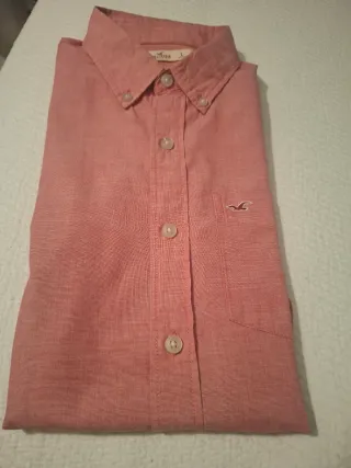 Camisa Hollister Rosa Talla L
