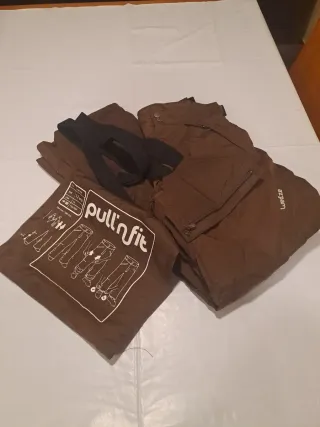 Pantalón esquí joven 12 años marrón