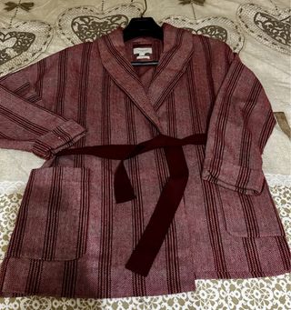 Chaqueta americana rayas burdeos