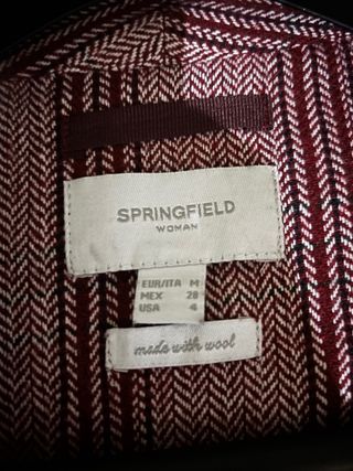 Chaqueta americana rayas burdeos