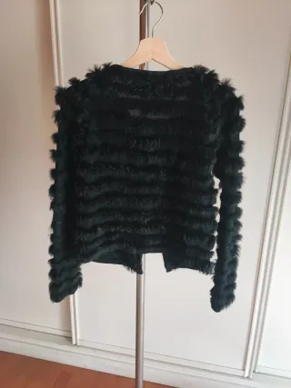 Chaqueta pelo auténtico negra