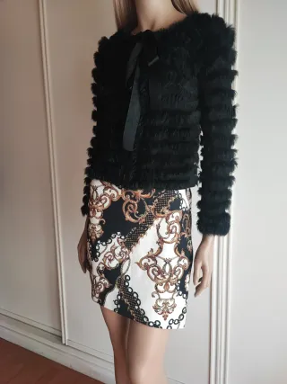 Chaqueta pelo auténtico negra