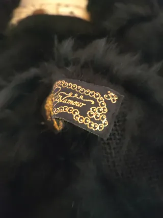 Chaqueta pelo auténtico negra