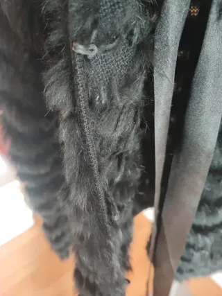 Chaqueta pelo auténtico negra