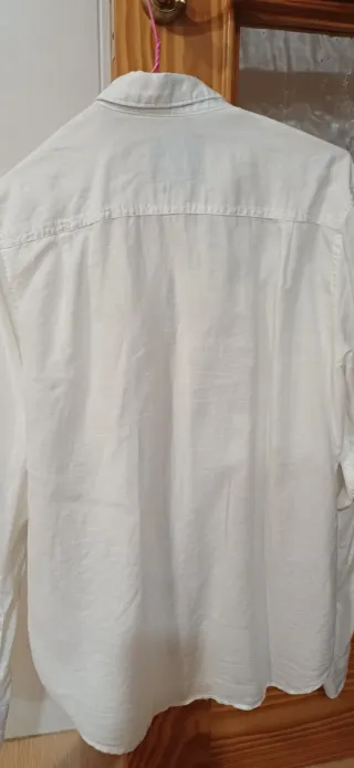 Camisa Springfield Blanca Lino Algodón