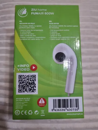 Secador de pelo ZIU home Funair 800W