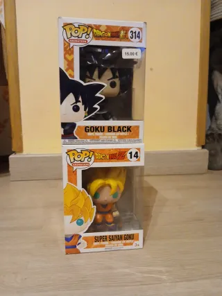 Funko Pop Dragon Ball Goku Black y Super Saiyan
