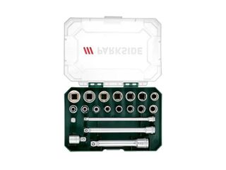 Juego llaves vaso + 2 carracas Parkside