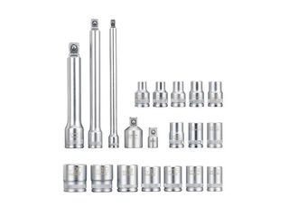 Juego llaves vaso + 2 carracas Parkside