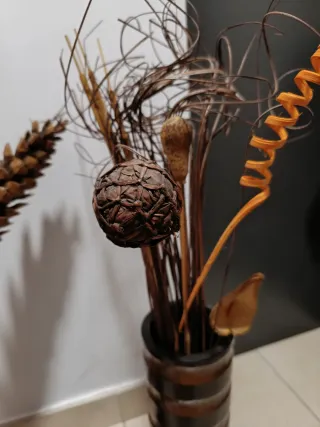 Set 2 Vasi e Portacandele in Legno