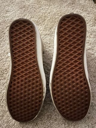 Zapatillas Vans Caña Alta Mujer Beige