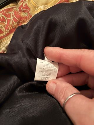 Gonna grigia al ginocchio con spacco dietro tg 56