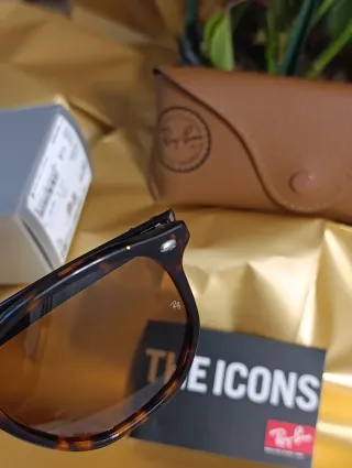 Ray Ban Hexagonal Marrón y Polarizada