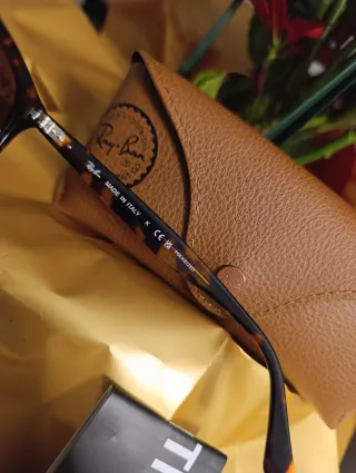 Ray Ban Hexagonal Marrón y Polarizada