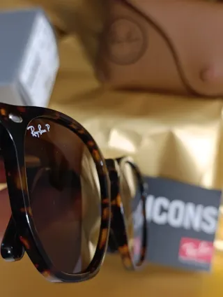 Ray Ban Hexagonal Marrón y Polarizada