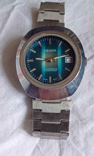 Reloj Mecánico Origin Esfera Azul