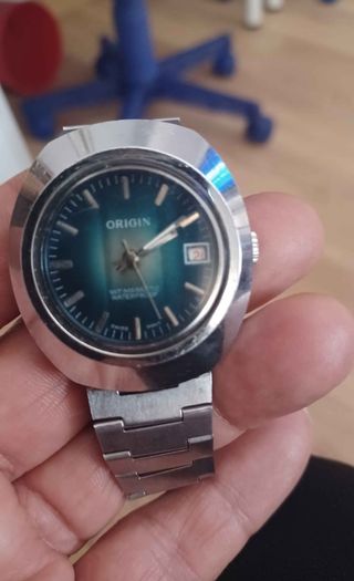 Reloj Mecánico Origin Esfera Azul