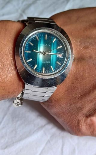 Reloj Mecánico Origin Esfera Azul