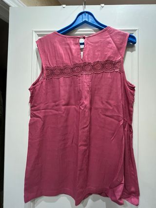 Blusa Zendra mujer con volante y encaje