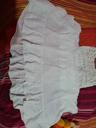 Vestido blanco ibicenco crochet talla única