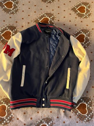 Giacca Varsity Piazza Italia Blu e Beige Taglia M