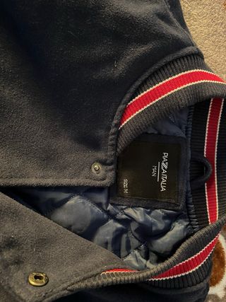 Giacca Varsity Piazza Italia Blu e Beige Taglia M