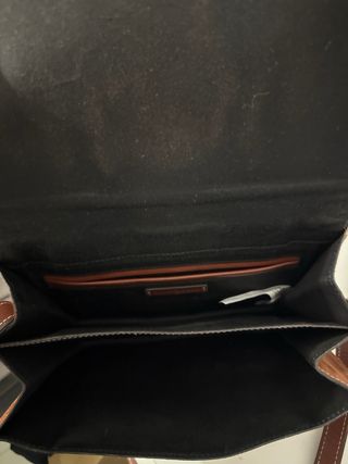 Bolso Zara Marrón Ante