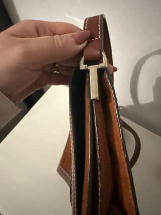 Bolso Zara Marrón Ante