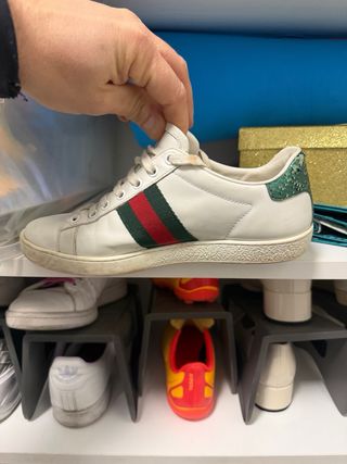Zapatillas Gucci Blancas con Abeja originali 100%